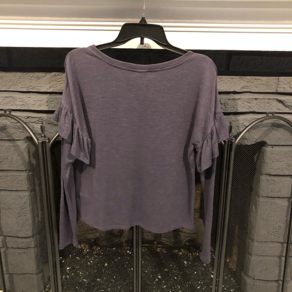 Mossimo Long Sleeve Ruffle Top - Picture 2 of 3